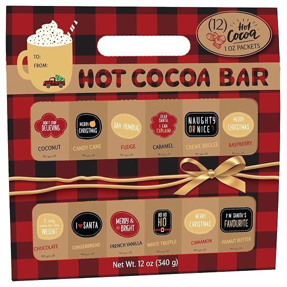 Holiday Hot Cocoa 12 Pack Cocoa Sampler Gift