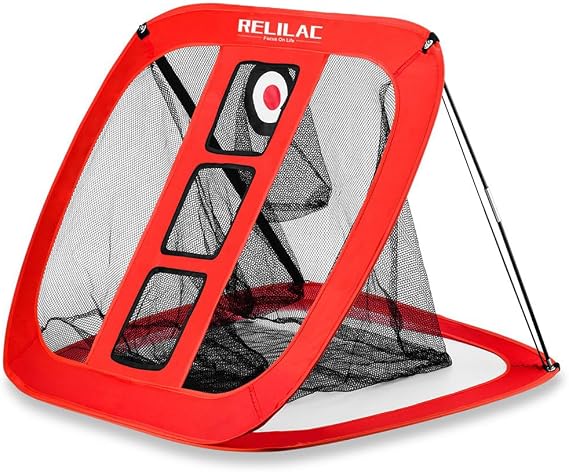 RELILAC Pop Up Golf Chipping Net - Indoor/Outdoor Golfing Target Accessories for Backyard Accuracy and Swing Practice - Gifts for Men, Dad, Husband, Women, Kid, Golfers