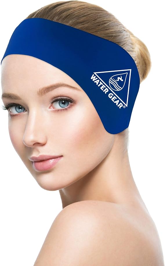 Water Gear Ear Wrap - Great for Swimmers with Sensitive Ears - Prevents Ear Infections - Comfortable and Secure Fit