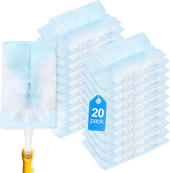 20 Count Duster Refills Compatible with Swiffer Duster Refills