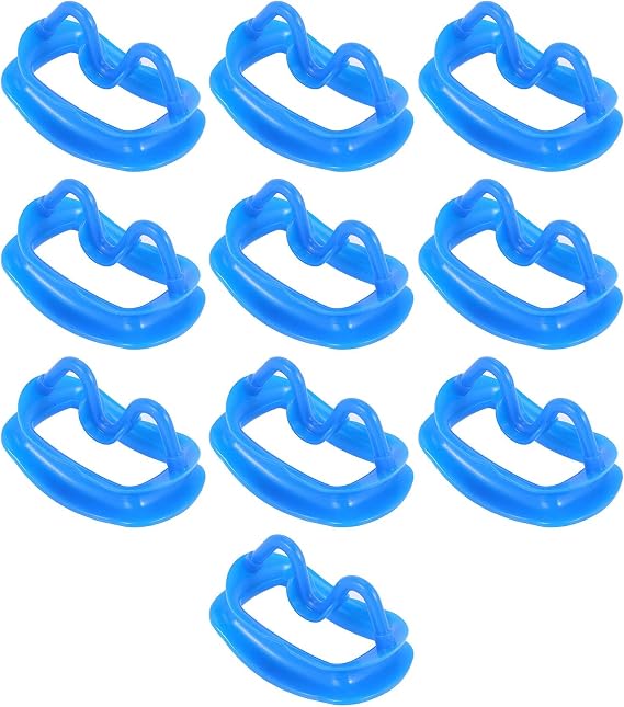 Blue New 10Pc Dental Retractor Silicon Intraoral Lip Cheek Retractor Mouth Opener Cheek Expand Dental Orthodontic