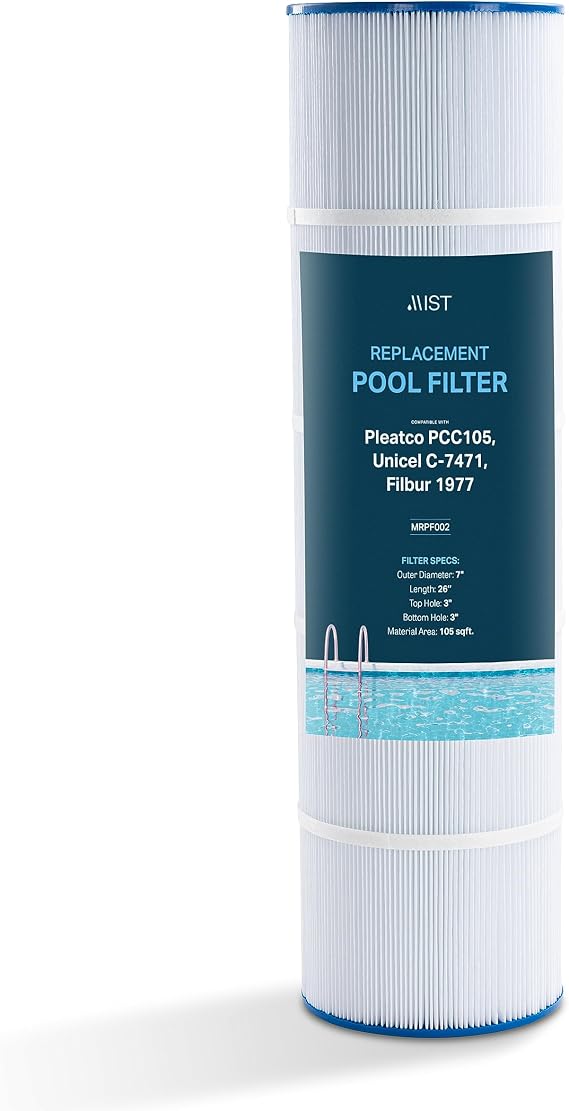 Mist Pool Filter Replacement, Compatible with Pentair 420 Filter Cartridge, CCP420 Pool Filters, Pleatco PCC105, Unicel C-7471, Filbur 1977 (1 Pack)