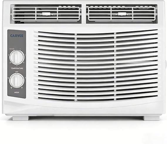 5000 BTU Window Air Conditioner, Window AC Units Cools up to 150 Sq. Ft, 3 Cooling & Fan Speeds, Quiet Operation, Easy Installation, Ideal for Small Bedroom, Living Room, Office