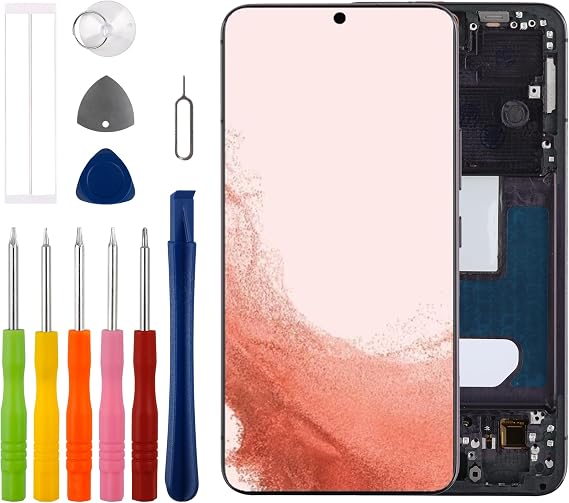 [US Version] OLED Display for Samsung Galaxy S22 5G SM-S901U LCD Display Touch Screen Digitizer Assembly Replacement with Tool Sets - (with Fingerprint)