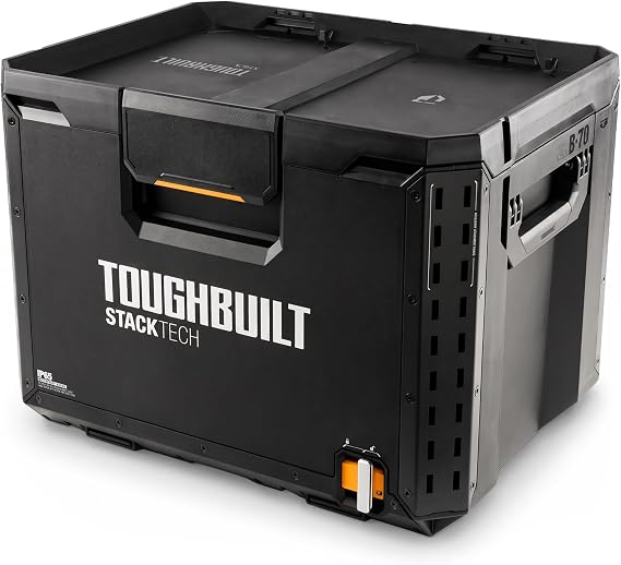 ToughBuilt StackTech XL Stackable Tool Box with Lock and Removable Tray