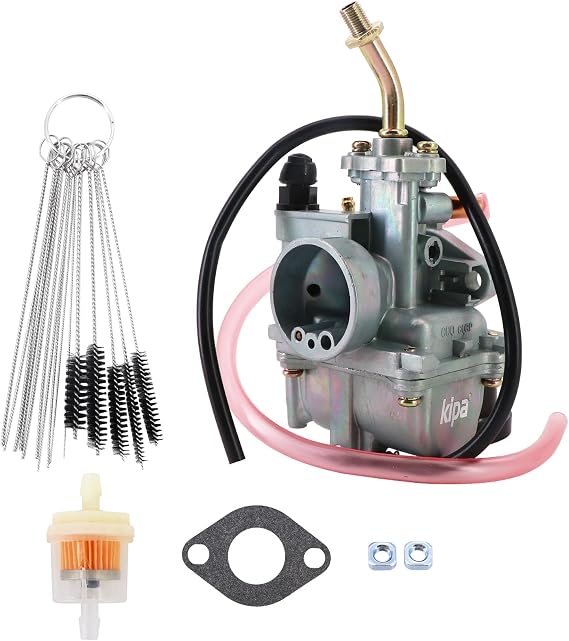 KIPA Carburetor For Yamaha TTR 90 TTR90 2001-2004 TTR90E TTR 90E 2003-2005, Replace OE Part Number 5HN-14101-01-00, With Gasket Fuel Filter & Carbon Dirt Jet Cleaner Tool Kit