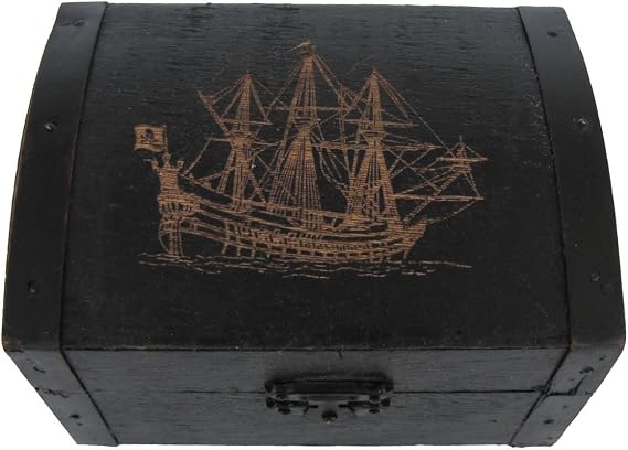 IIV Wooden Pirate Ship Box