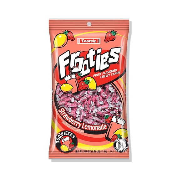 Tootsie Roll Frooties Strawberry Lemonade Chewy Candy, 360 Count, 38.8oz