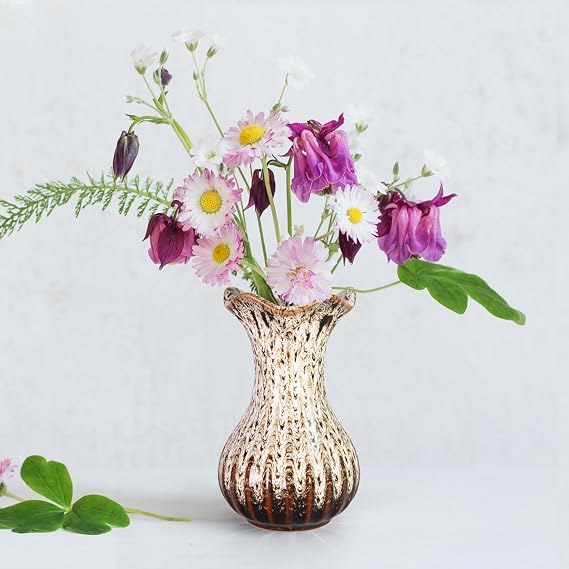 Ceramic Vase, Small Vases for Home Decor, Elegant Flower Vase Centerpiece
