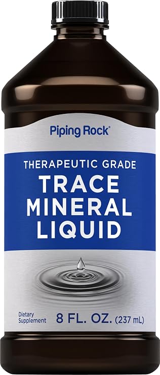 Piping Rock Trace Mineral Liquid | with Sulfate, Lithium, and Boron | Therapeutic Grade Complex Supplement | 8 fl oz | Non GMO, Gluten Free