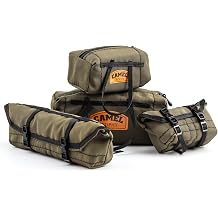RC Replica Bag Simulation Roof Travel Bag Scale Decoration Luggage Bag for 1/10 1/16 1/18 SCX10 TRX4 TRX4M WPL (Green)