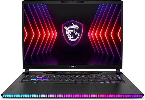 MSI GE68HX Raider 16" 144Hz FHD+ Gaming Laptop, 14th Gen Intel 24-Core i9-14900HX, GeForce RTX 4070, 32GB DDR5 RAM, 1TB SSD, RGB Backlit, Wi-Fi 7, Windows 11 Home