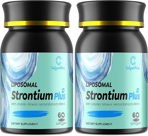 Liposomal Strontium Citrate 680mgAdvanced Bone Density & Joint Support Formula with Calcium, Vitamin K2 (MK-7), Magnesium & Herbal Bone BlendNatural Citrus Flavor120 Softgels