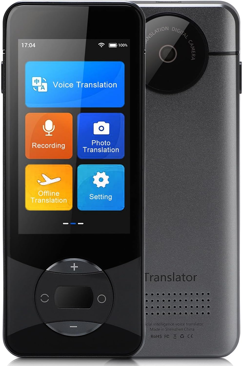 Language Translator Device,No Needed Instant AI Translator,138 Languages Real Time Translation,Offline PhotoVoiceRecording Pocket Translation Device for Business Learning Travel
