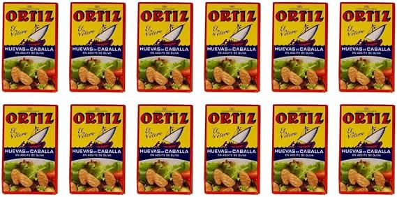 Mackerel Roe Ortiz 6x120g (6 Cans Case)
