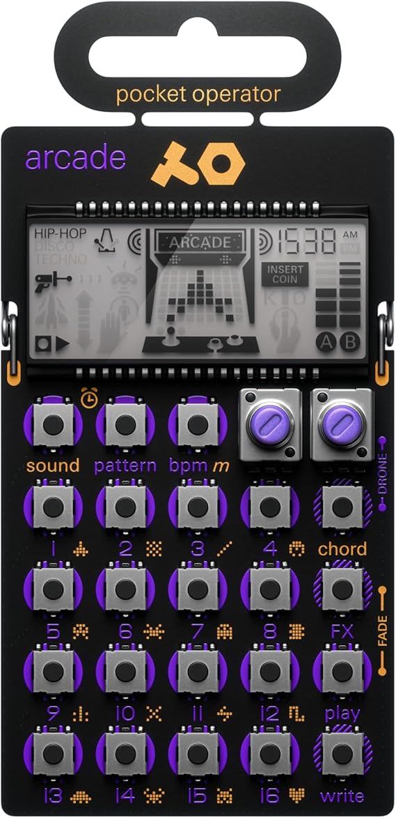 Teenage Engineering po-Arcade Pocket Operator Synthesizer black / purple
