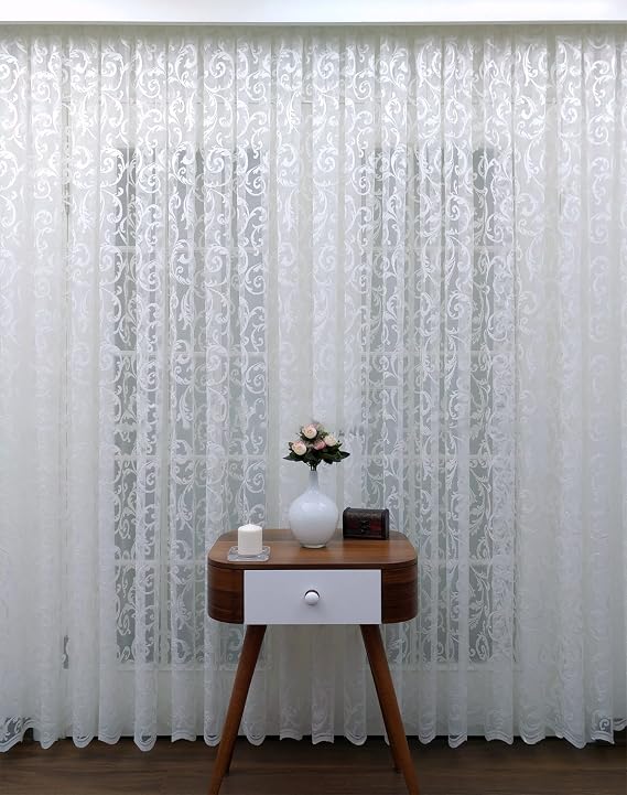 Evdepo Home Kırık Beyaz Ekstraforlu Pilesiz Tül Perde 150 x 240 cm