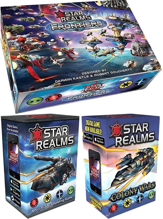 Wise Wizard Games Star Realms Boxed Sets Bundle: Core Game, Colony Wars and Frontiers (3 Items)