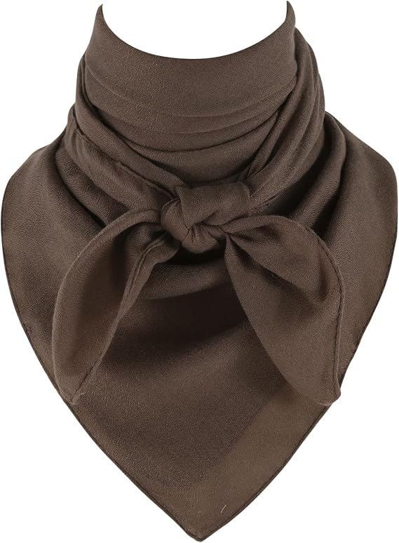 GERINLY Cotton Polyester Wild Rag, 35 Inch XL Bandana Extra Large, Solid Color Western Cowboy Head Scarf Square