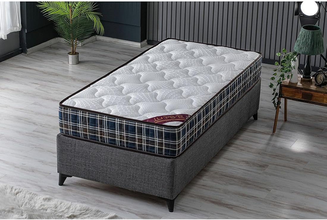 LUPER EXTREME POCKET SPRING 90X190 SINGLE ORTHOPEDIC BAG SPRING BED WHITE 90 x 190