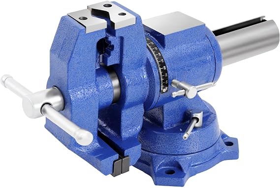 Machine Vice Fixed Vice Table Vice Rotatable Professional Rotatable Parallel Vice Rotation Multifunctional Vice High Quality Solid Hardened Steel Jaws