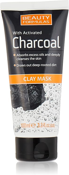 Beauty Formulas With Activated Charcoal Clay Mask 100 millitres