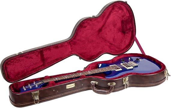 Crossrock CRW620PRSHBBR Electric Guitar Hardshell Case for Gretsch G5220/G5230T Electromatic Jet Series - Vintage Brown (Right Hand)