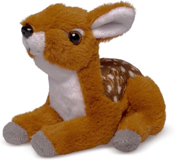 Living Nature Little Fawn Stuffed Animal, Recycled Plush Fawn Toy for Newborns & Kids 0+