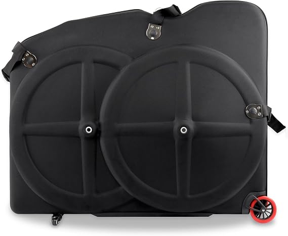 CyclingDeal Bike Travel Case | Lightweight & Durable Bike Case for Flying w/EVA Material | TSA Lock & Wheels for Easy Transportation | Bicycle Travel Bag for Flights | Up to 700c Road or 29" MTBs