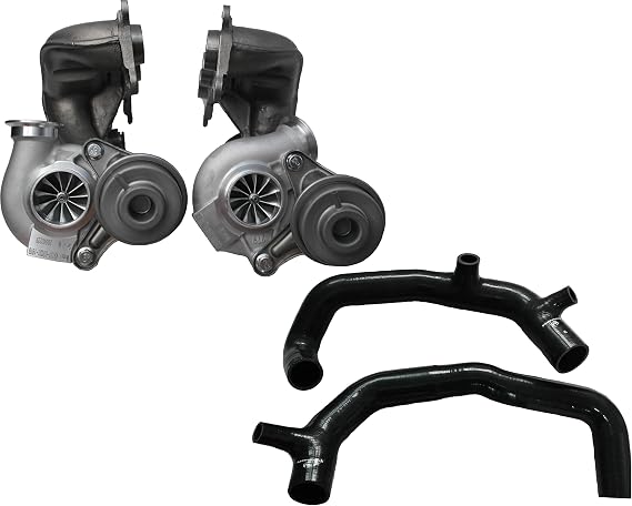 Upgraded V3 TD04-19T Billet Twin Turbocharger+2 inches inlet pipes for 135i/535i/Z4 3.0L N54