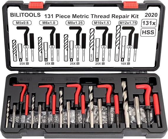 BILITOOLS Helicoil Thread Repair Kit Metric