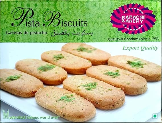 Mahavir Karachi Bakery Pista Biscuits 400gm