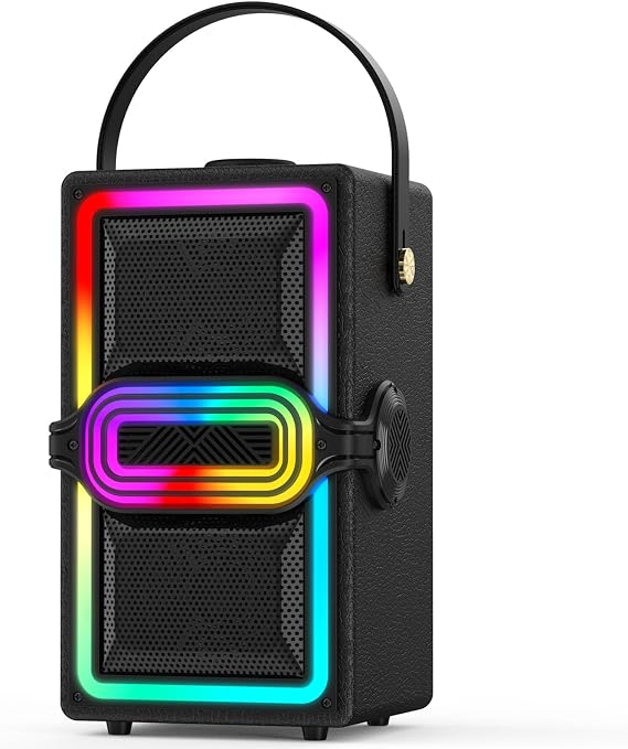 Bluetooth Speaker, 120W Peak Power Portable Speakers Wireless (Black)