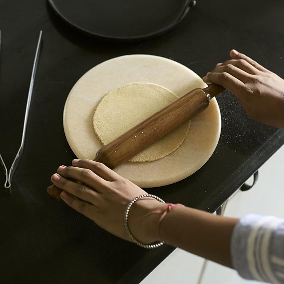 KLEO Wooden Roti Belan Rolling Pin for Kitchen, Chapati Roller, Roti Roller Latna, Kitchen Accessories Items for Home