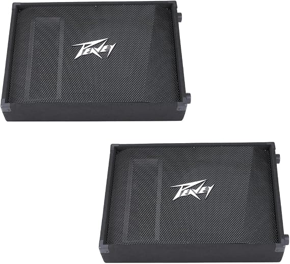 Peavey PV15M Two-Way 15" Floor Stage Monitor Speaker Pair 1000 Watts Peak