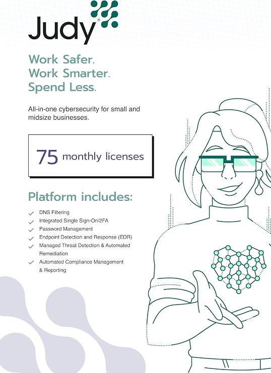 Meet Judy, your complete cybersecurity platform - 75 Monthly Licenses