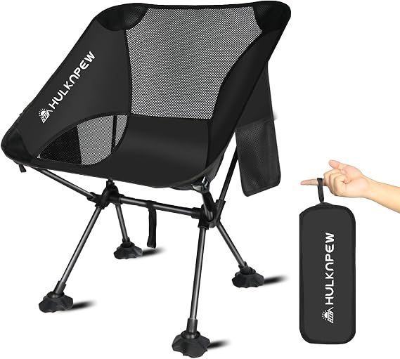Portable Chairs, Ultralight Folding Camping Chair for Adults, Compact Folding Lawn Chairs for Camping, Travel, Hiking, Picnic and Adventures, Lightweight Chair Easy to Set up and Carry
