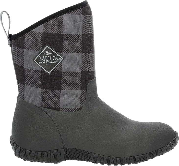 MUCK Women's Muckster II Mid Fleece Boot, Black, Size 10(M) | Outdoor Boots