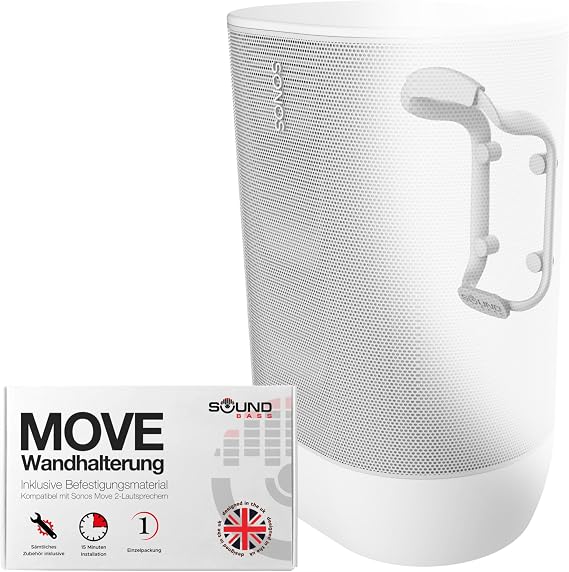 Sound bass Weatherproof Wall Mount for Move Speaker - White