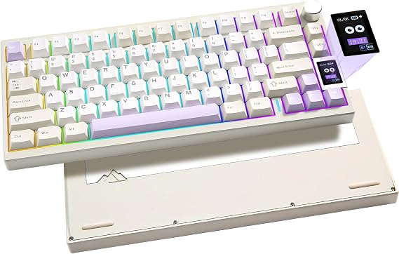 YUNZII AL80 75% Wireless Aluminum Mechanical Keyboard(Beige, Gateron Zero)