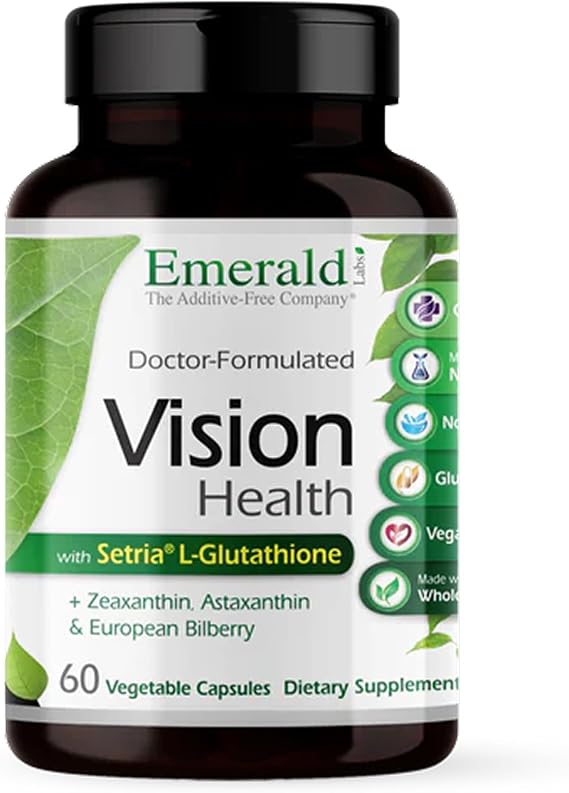 EMERALD LABS Vision Health, 60 Vegetable Capsules (30-Day Supply)