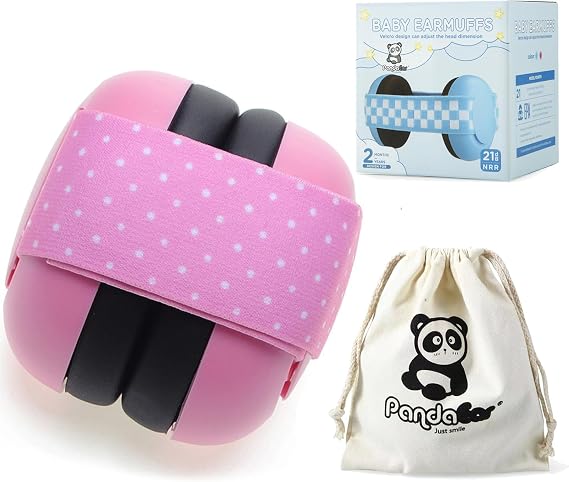 PandaEar Baby Ear Protection, Noise Cancelling Headphones EarMuffs for Babies & Toddlers 0-3 Years