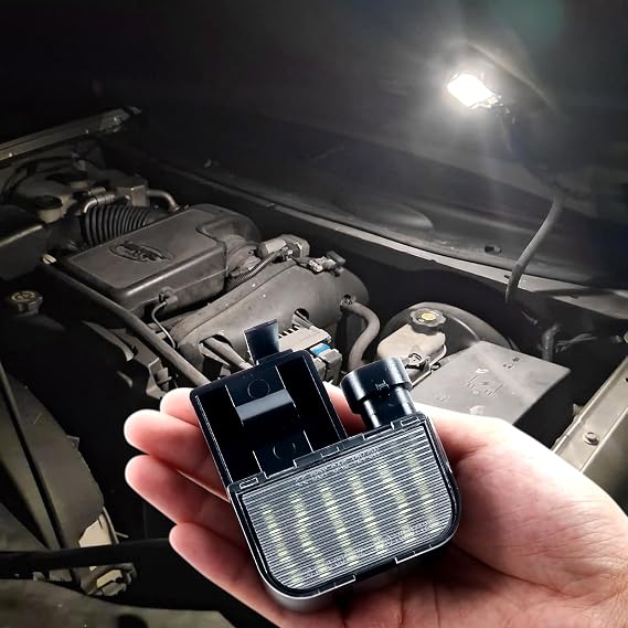 Full LED Under Hood Light Kit for 1999-2006 Chevy Silverado 1500 2500 3500 | GMC Sierra Yukon Tahoe Suburban Cadillac Escalade Express Underhood Engine Compartment Work Light Assembly, Plug and Play