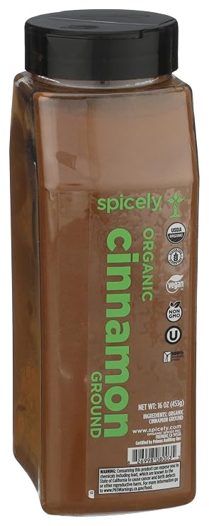 Spicely Organic Cinnamon Ground 16 Oz