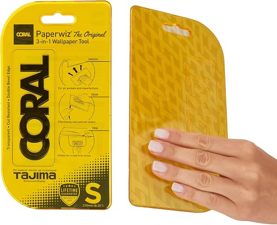 CORAL Paperwiz 3-in-1 Wallpaper Smooth Seam and Trim Smoothing Tool Wall Paper Smoother Application kit 69500