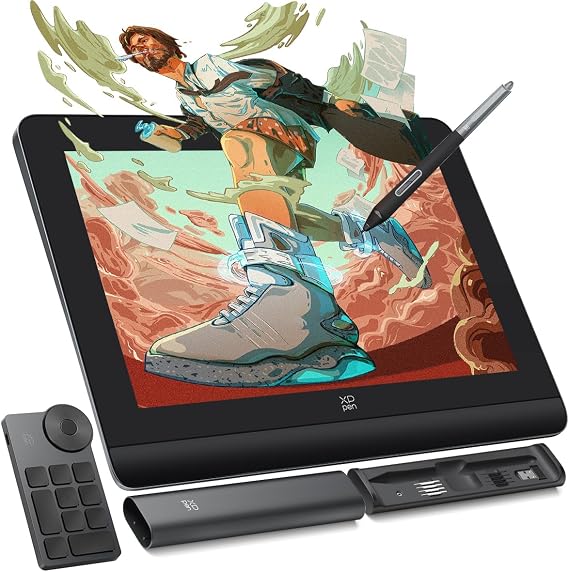 XP-PEN Artist Pro 14 Gen2 Drawing Tablet with Screen,Drawing Monitor Display 16K Pressure Levels, X3 Pro Battery-Free Stylus, 1920 * 1200 Display, 123% sRGB, Mini Keydial, for Digital Sketch, Paint