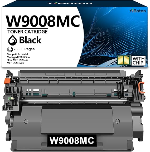 W9008MC Black Toner Cartridge for E50145dn Flow MFP E52645c MFP E52645dn
