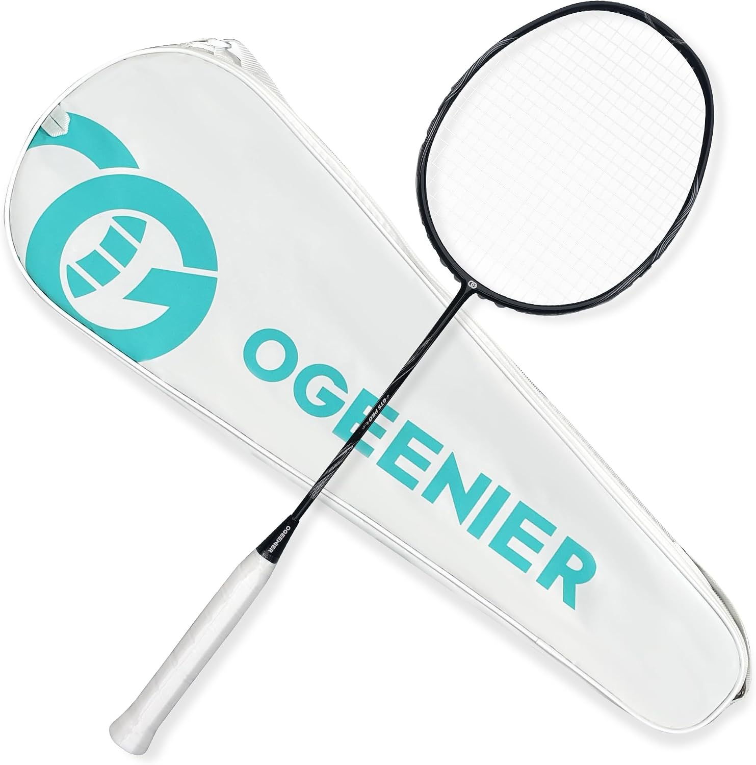 OGEENIER Badminton Racket, Carbon Fiber Badminton Racquet with Carry Case Set for Outdoor Games