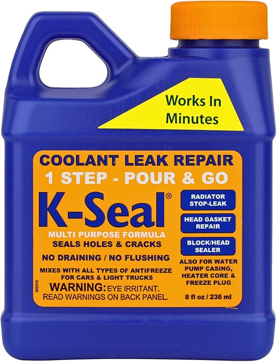 ST5501 Multi-Purpose One Step Coolant Leak Repair, 8oz, Pour and Go, Mixes with All Antifreeze, No Flushing Required