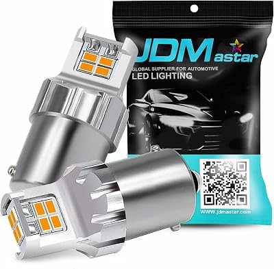 JDM ASTAR High Performance Super Bright 1:1 Design 3020 Chips 1156 1141 1073 7506 Amber LED Bulbs